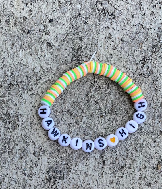 clay bead bracelet(VERY SMALL) Stranger Things