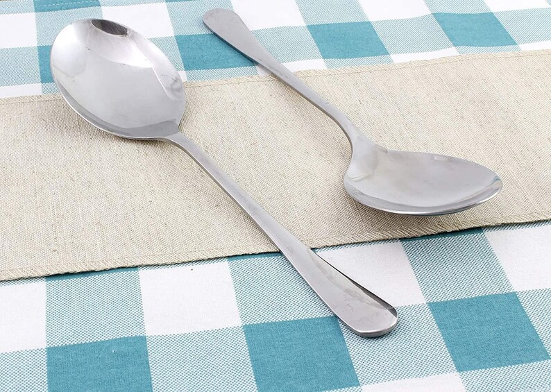 Extra Large Serving Spoons 2pack Buffet Style Serving Etsy