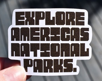 Explore America's National Parks Sticker| National Parks Sticker| National Parks| Sticker|Stickers|Nature Stickers|Nature|Waterproof Sticker