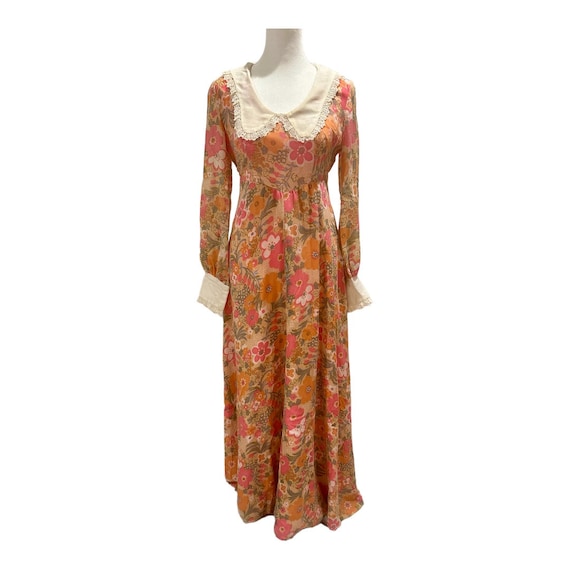 Vintage 1970s Handmade Prairie Dress - image 1