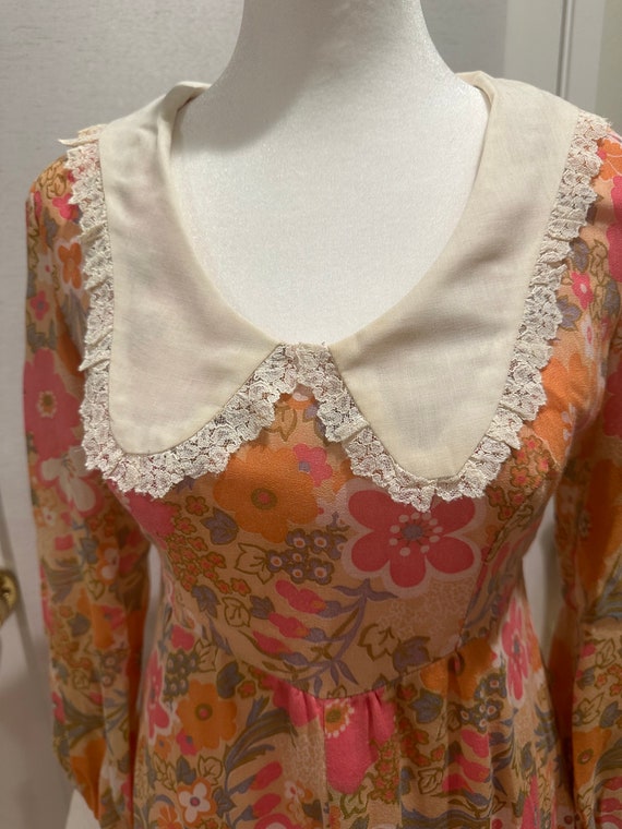 Vintage 1970s Handmade Prairie Dress - image 6