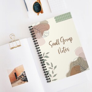 Christian Notebook | Small Group Notes Spiral Notebook | Bible Study | Prayer Journal | Aesthetic Notebook | Christian Gift | Notebooks