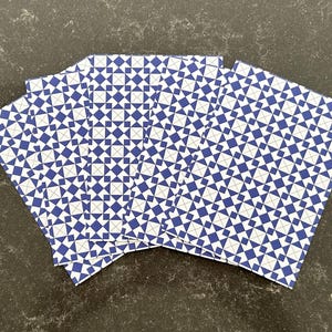 Blauer Stern, 5er-Set Postkarten