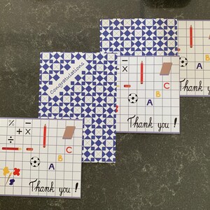 Dankeschön und blauer Stern 5er Postkartenset A6