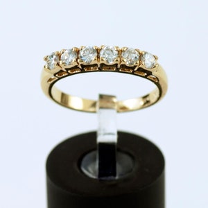 6 Stone Cubic Zirconia Anniversary Ring