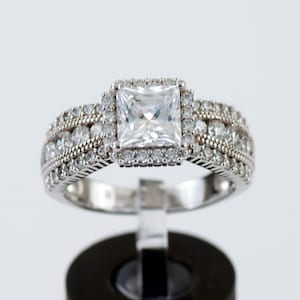 Fully Loaded Sterling Silver CZ Ring