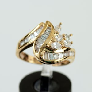Gold Plated Cubic Zirconia Ring