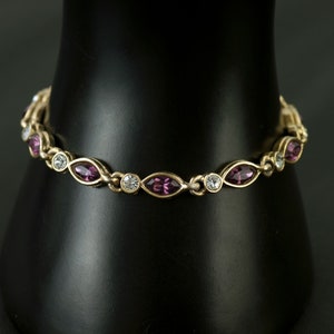Amethyst CZ Tennis Bracelet