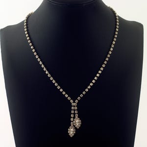 Rhinestone Necklace with matching Earrings