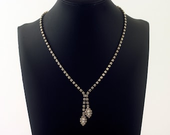 Rhinestone Necklace with matching Earrings