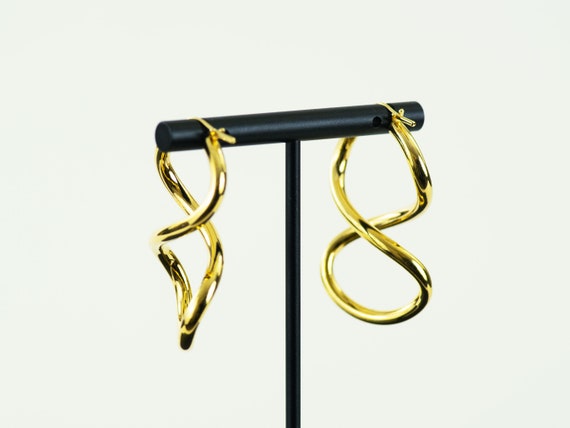 Gold Plated Infinity Earrings - image 4