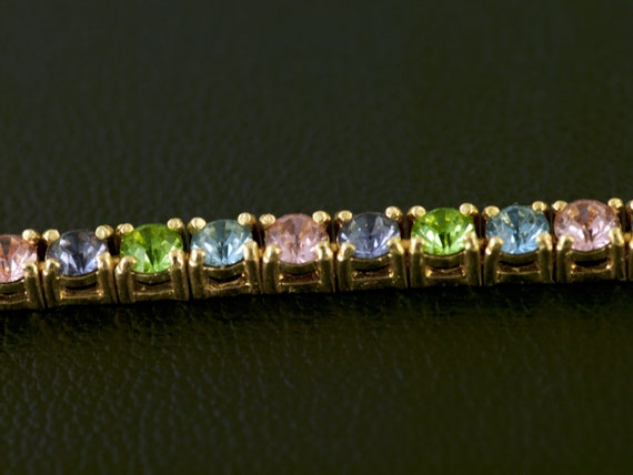 Rhinestone Tennis Bracelet - image 6