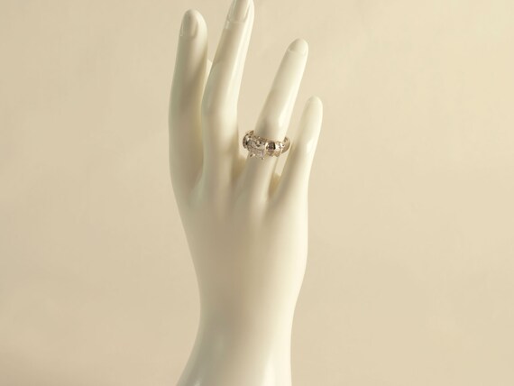 Silver Cubic Zirconia Ring with 21 Stones - image 8