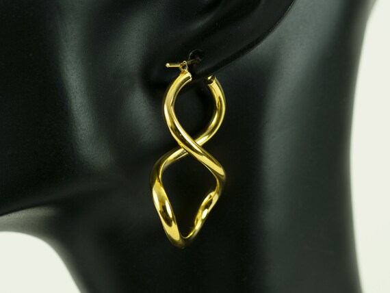 Gold Plated Infinity Earrings - image 1