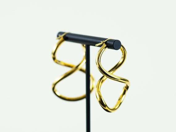 Gold Plated Infinity Earrings - image 3