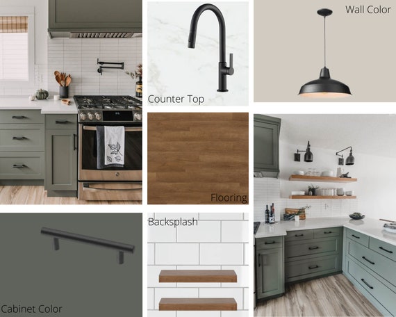 Mood Board-kitchen Design - Etsy