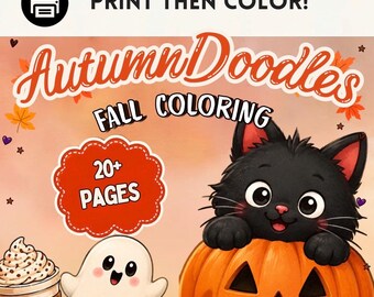 Autumn Coloring Pages Printable – 11 Fall Coloring Sheets for Kids & Adults PDF