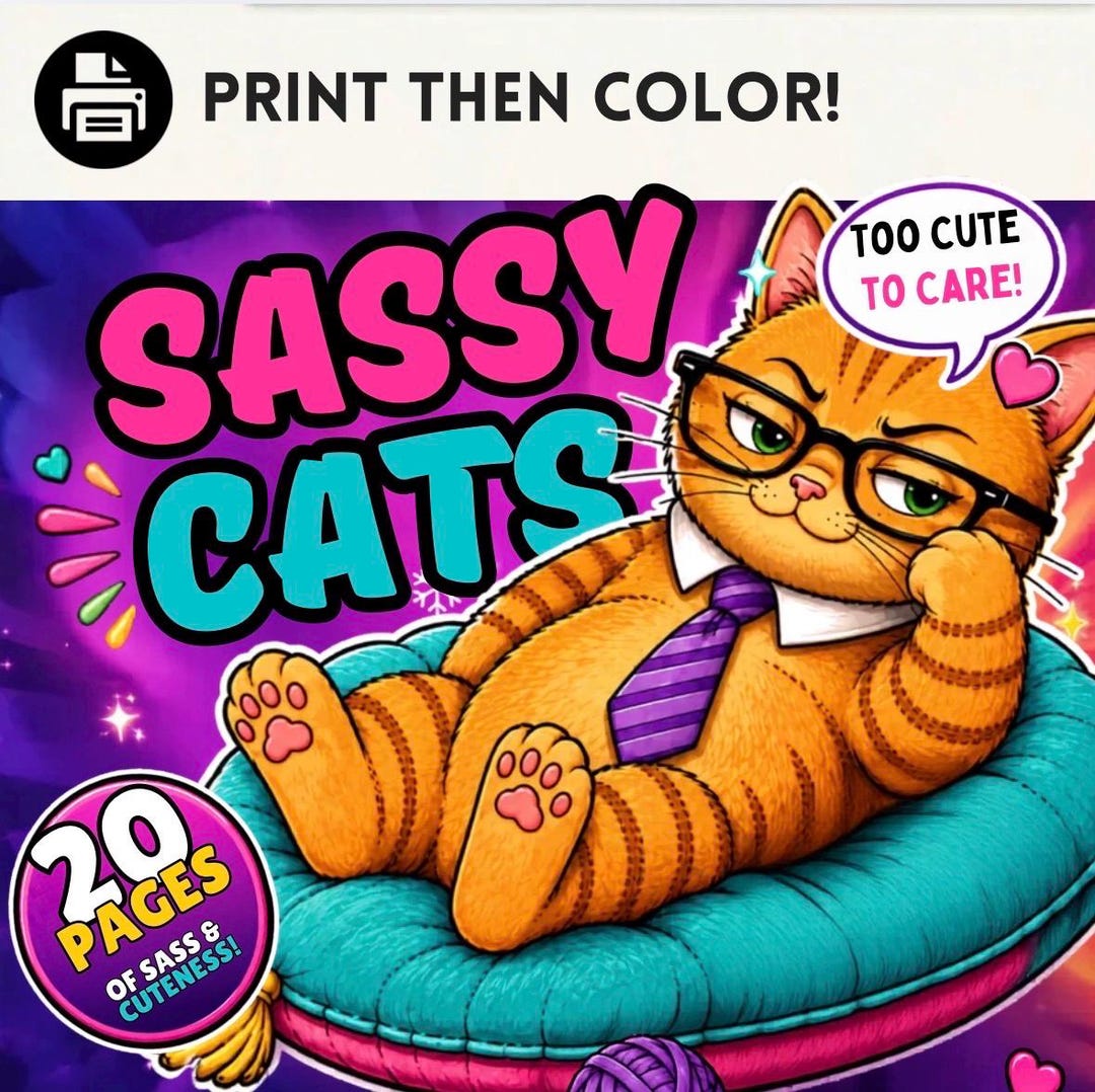 Photo inspiration: Gallery Detail: Funny Cat Coloring Book Meme Inspired Pages Stress Relief Activity