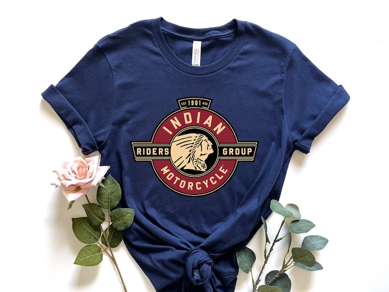 Indian Motorcycle Shirt Indian Motorcycle Tshirt Motor Etsy