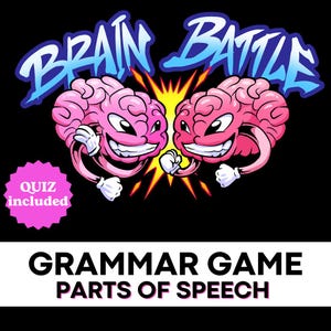 Parts of Speech Practice Game Grammar Review for Homeschool 4th and 5th Grade ELA Homeschool Curriculum