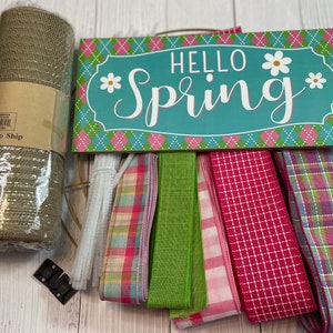 Spring Wreath Kit, DIY Wreath,