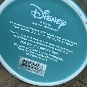 Disney Little Mermaid Ariel 14 oz. Green Ceramic Drinking Mug Cup image 3