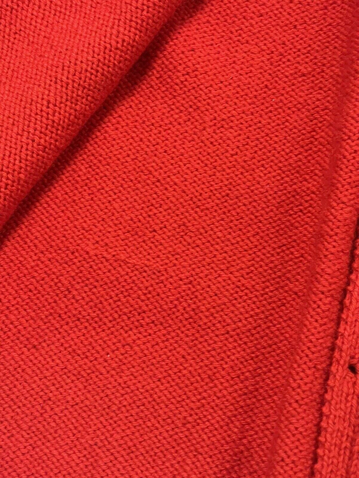 Vintage 60's Red UNBRANDED Cardigan Sweater