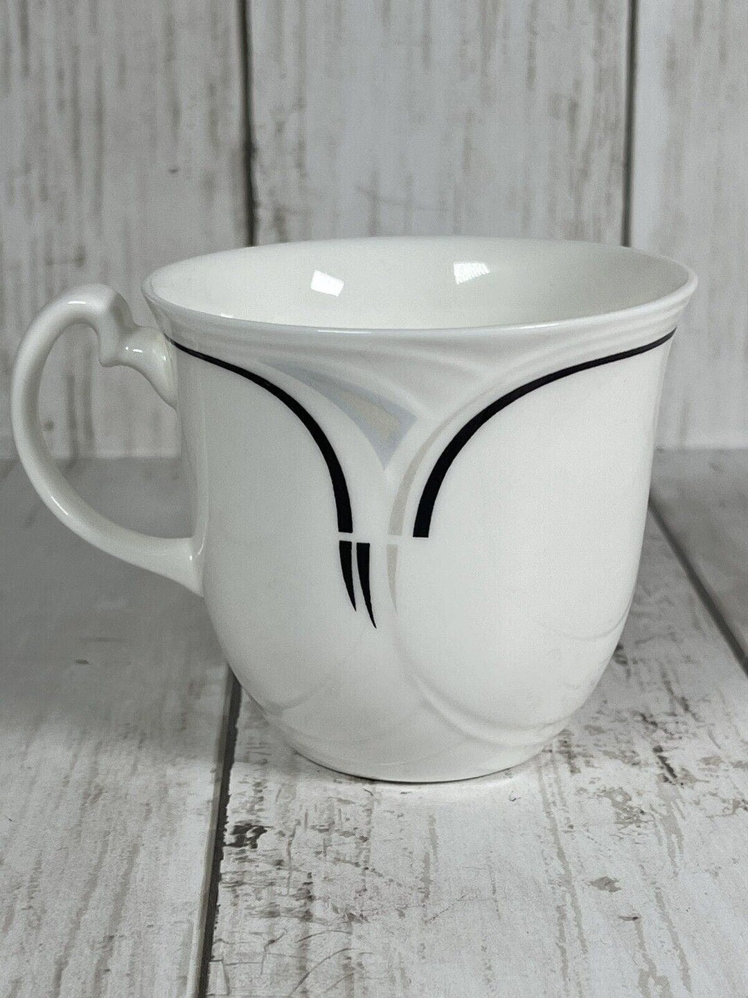 Royal Albert Enigma Tea / Coffee Cup Black and White - Etsy