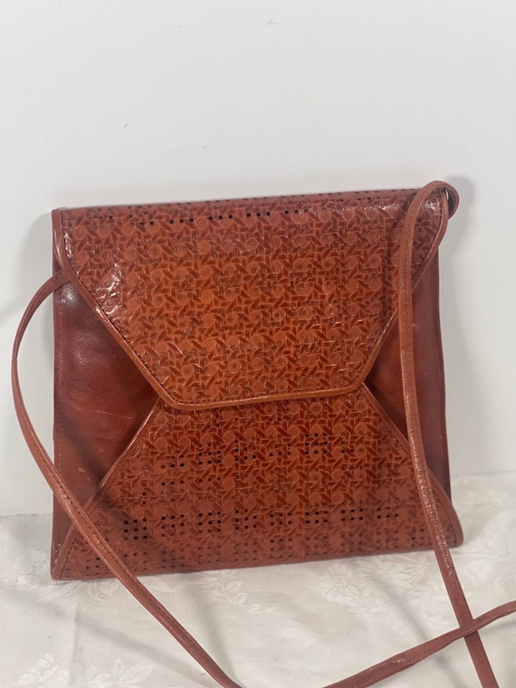 GINO envelope purse Brown Leather Small