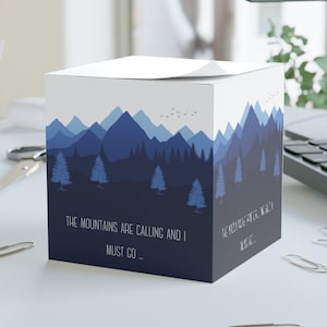 The Mountains Are Calling, Haftnotizwürfel, 700 ct.