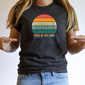 Child Of The Corn Sunset, Bella+Canvas Unisex Jersey Short Sleeve Tee, Midwestern nostalgia retro