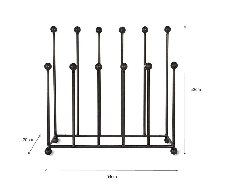 6 paires de supports de rangement de jardin en métal noir, support de rangement de sèche-linge, support de bottes polyvalent Welly, porte-chaussures Wellingtons, marche en plein air image 4