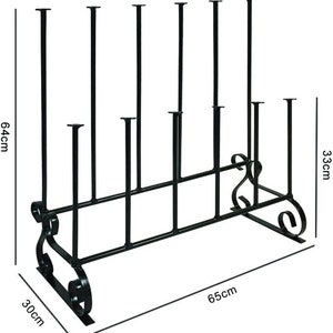 4-6 Pairs Garden Storage BOOT RACK Dryer Organiser Stand Welly Multipurpose Shoe Rack Wellington Boot Rack/ Boot Stand Indoor and outdoor image 6