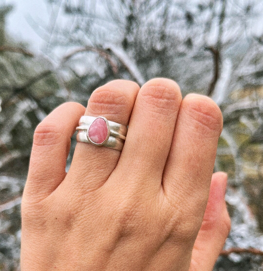 Mega Chunky Sterling Silver Ring With You Gemstone of Choice, Love ...