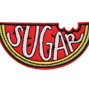 Watermelon Sugar Watermelon Slice Fruit Summer Vibes Embroidered Iron On Patch