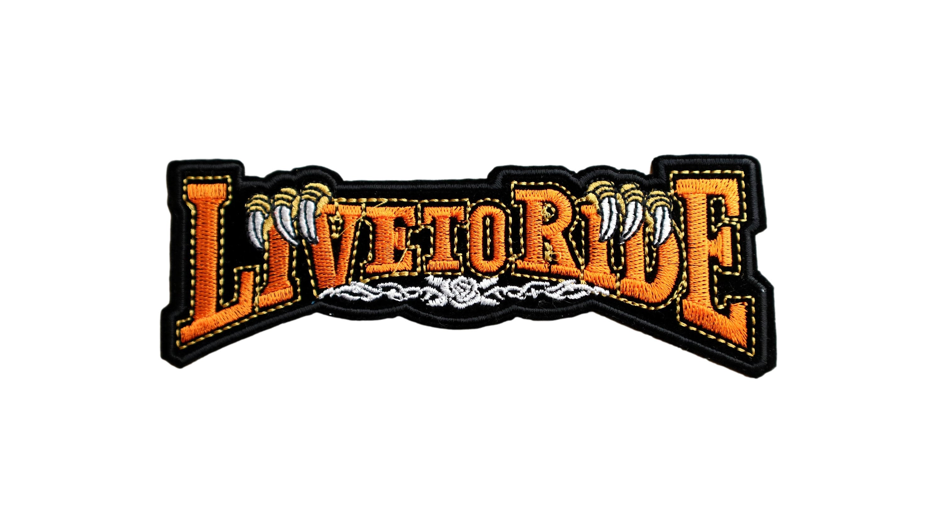 Punk Live to Ride Large Patch Motorcycle Embroidered Patches For