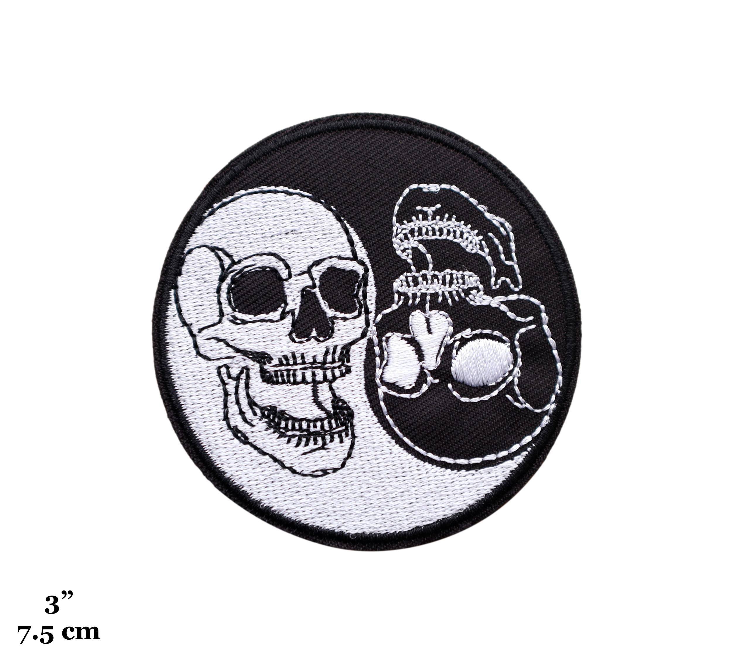 Yin Yang Skull - Etsy