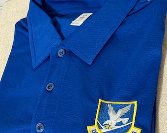 US Air Force Security Forces Golf Shirt, Embroidered Polo Shirt, Embroidered Golf Shirt
