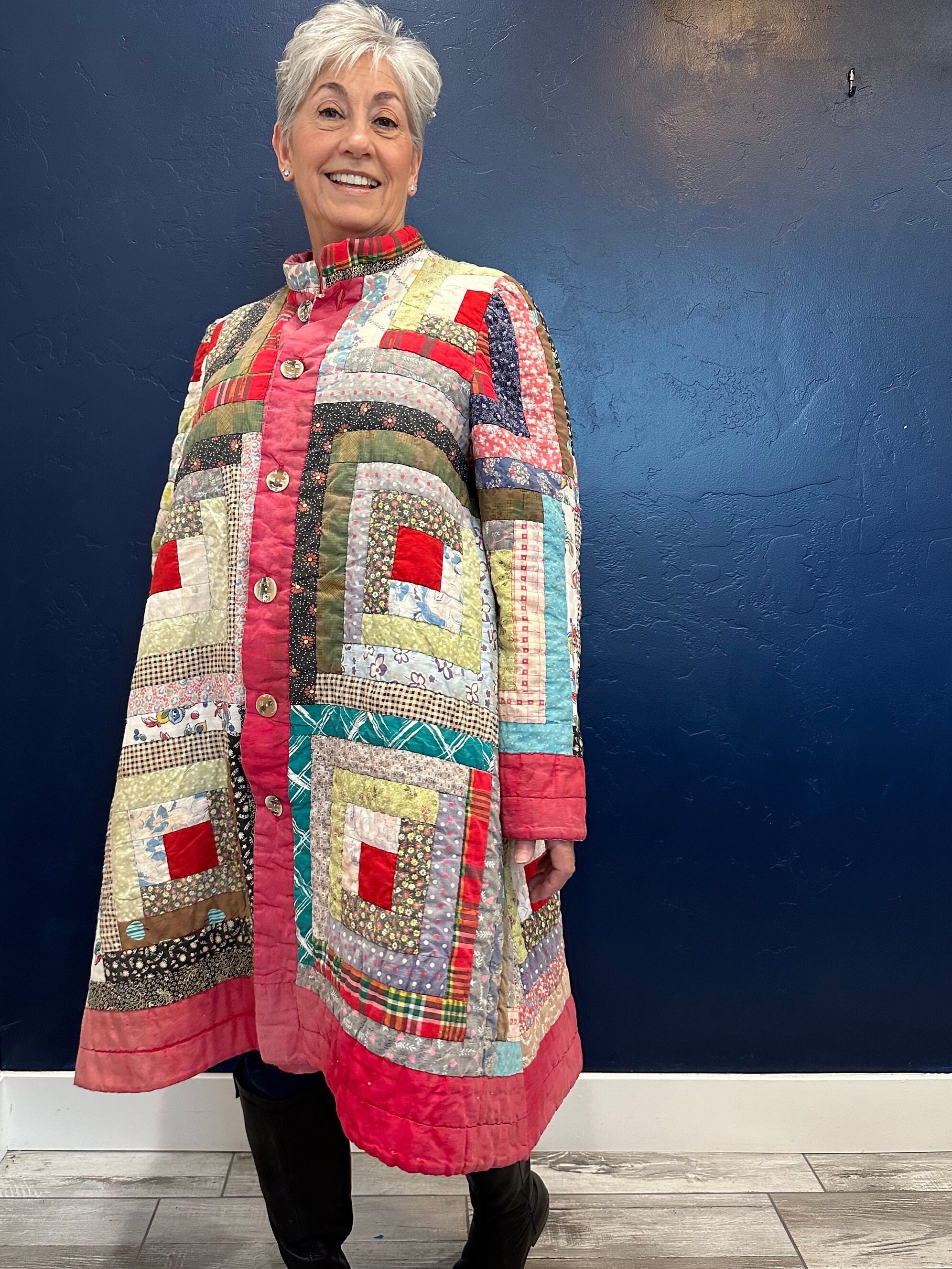 Vintage Quilt Coat Etsy