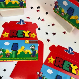 Super Mario Box, Mario Bros Box, Super Mario Birthday, Mario Bros ...