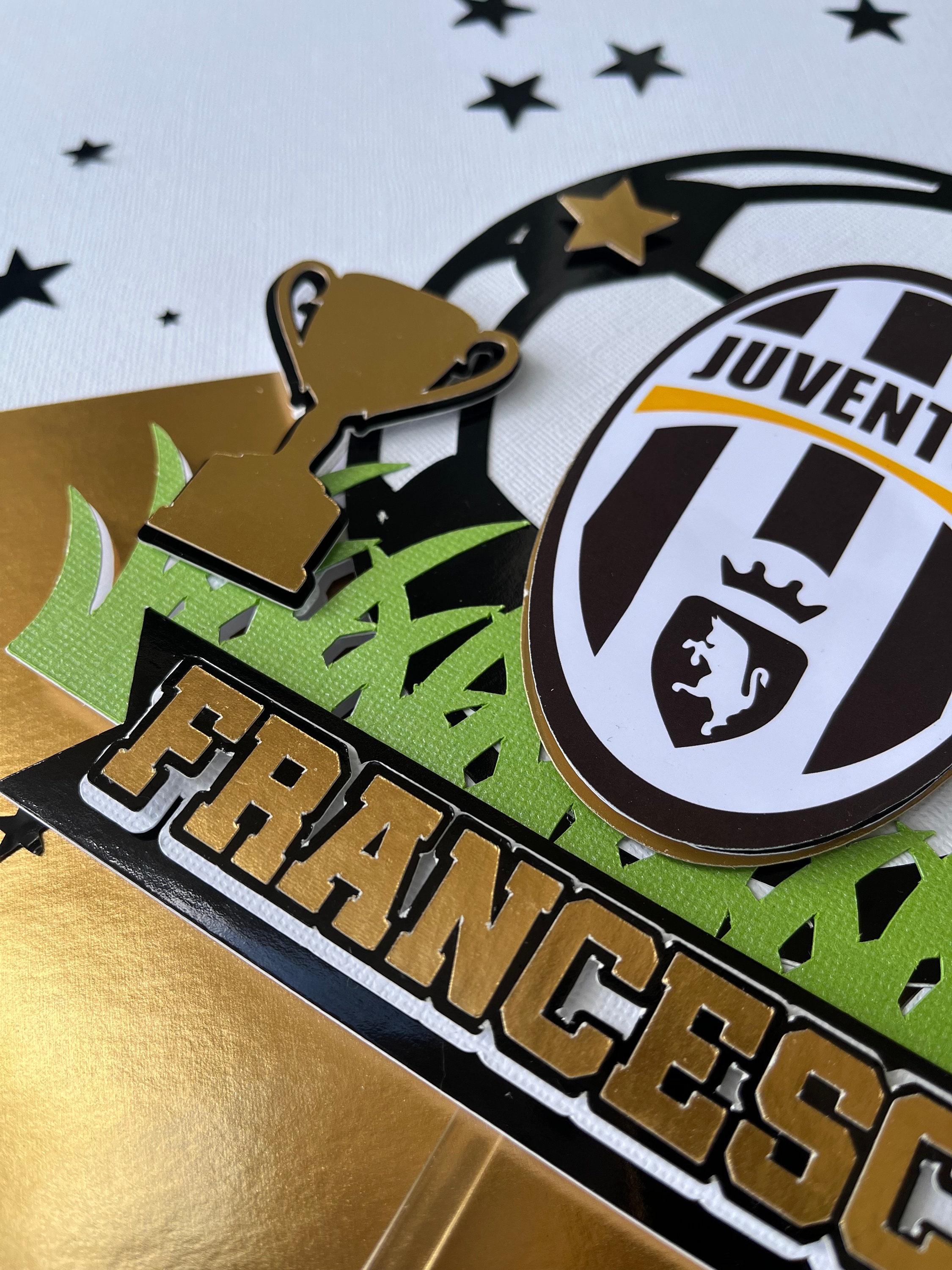 Juventus Cake Topper Soccer Cake Topper Juventus Birthday - Etsy