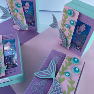 Mermaid Box, Mermaid Tail Box, Mermaid Birthday, Mermaid Party, Under the sea, Birthday Decor, Mermaid Party Decor