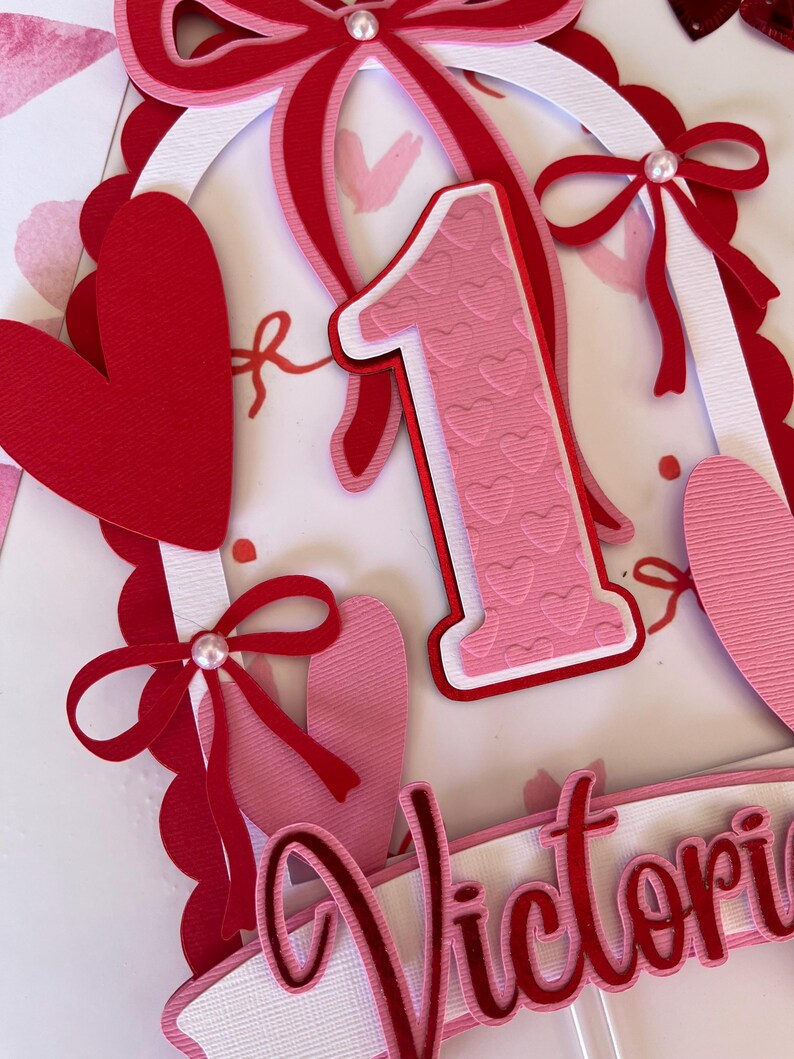 Sweetheart Cake Topper, Valentines Birthday Decoration - Etsy