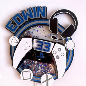 Video Game Cake Topper/ Gaming Cake Topper/ Video Game Birthday/Gaming Birthday Party/ Gamer Cake Topper/ Video Game Theme/ Gaming Party