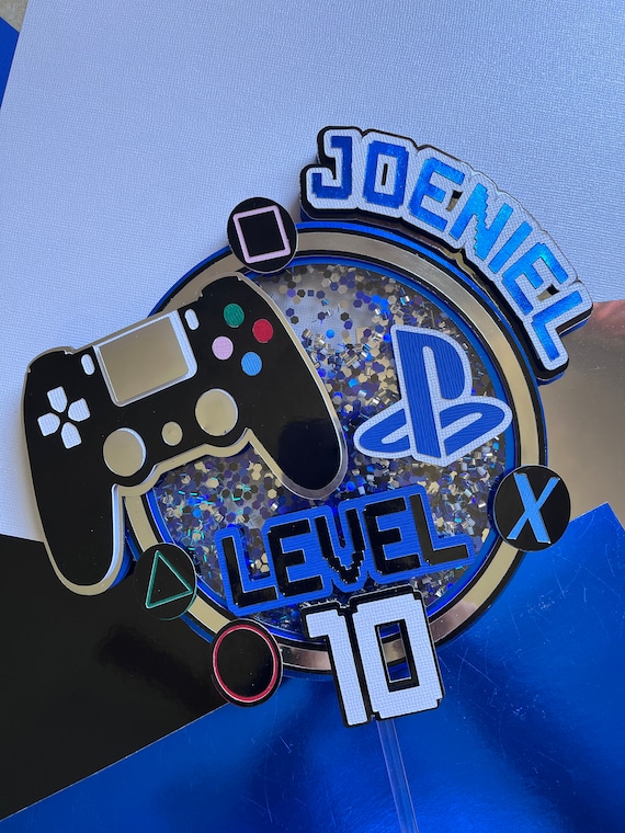 Video Game Cake Topper: Gaming Birthday Party Decor