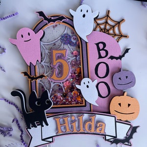 Halloween Cake Topper, Halloween Theme, Spooky, Boo, Halloween Birthday, Halloween Decor, Halloween Party, Halloween Birthday Decor