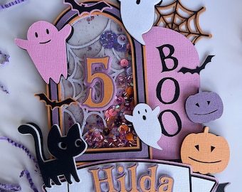 Spooky Halloween Cake Topper, Spooky Birthday, Boo Party Decor