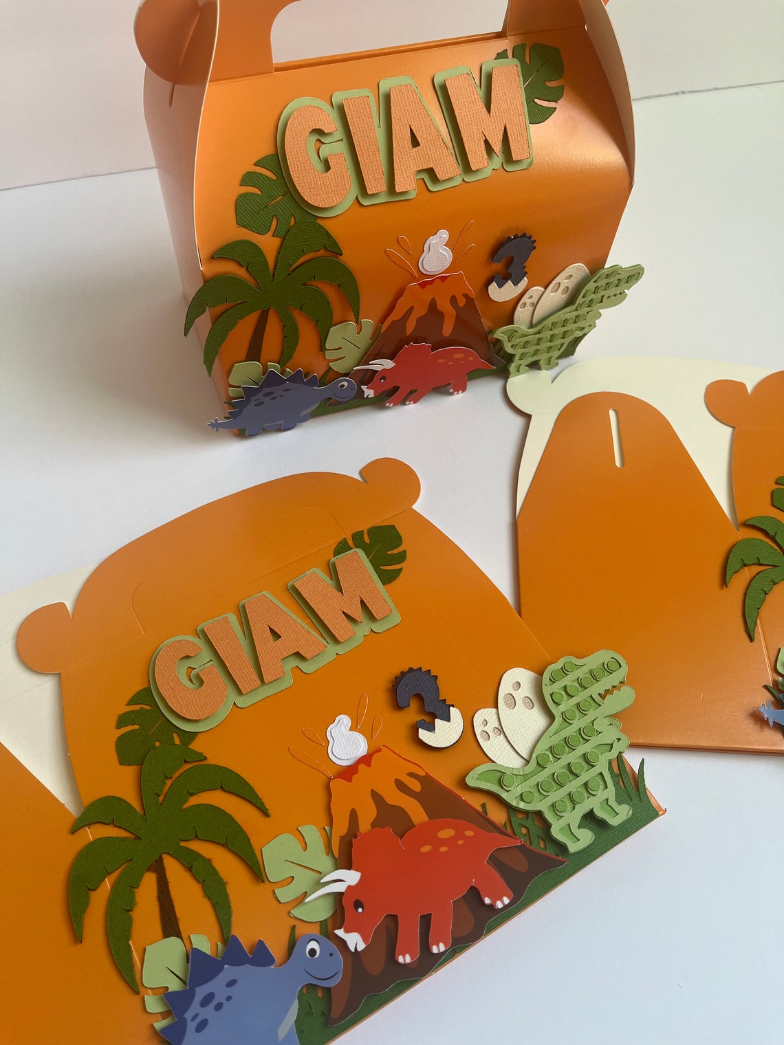 Dinosaur Box Dinosaur Party Favor Box Dinosaur Birthday Etsy