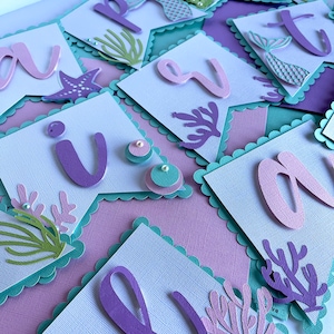 Mermaid Banner, Mermaid Banner Birthday, Mermaid Birthday Decor, Mermaid Party, Mermaid Party Decor,  Mermaid Birthday Theme