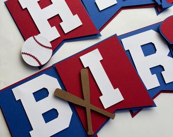 Baseball Birthday Banner, Rookie of the Year Party Decor
